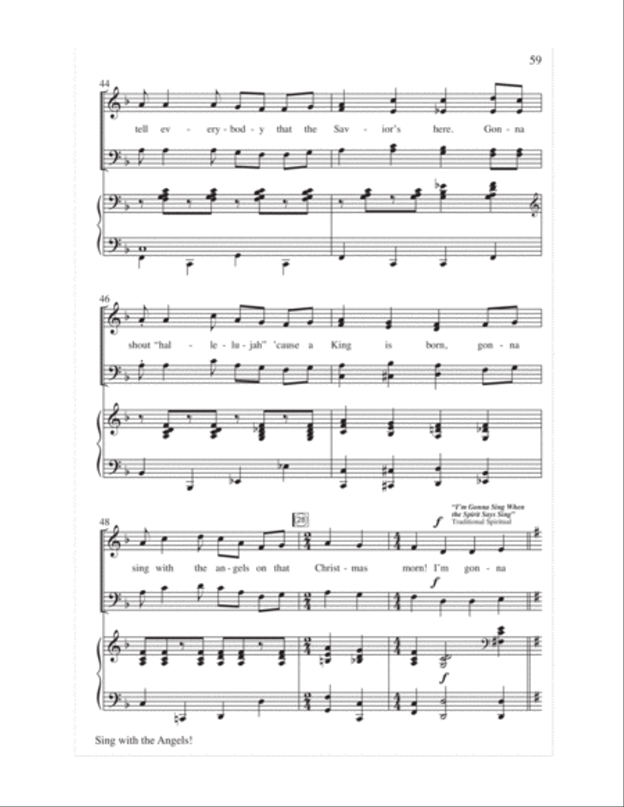 Sing with the Angels!- Score 4-Part scores gallery preview page 62