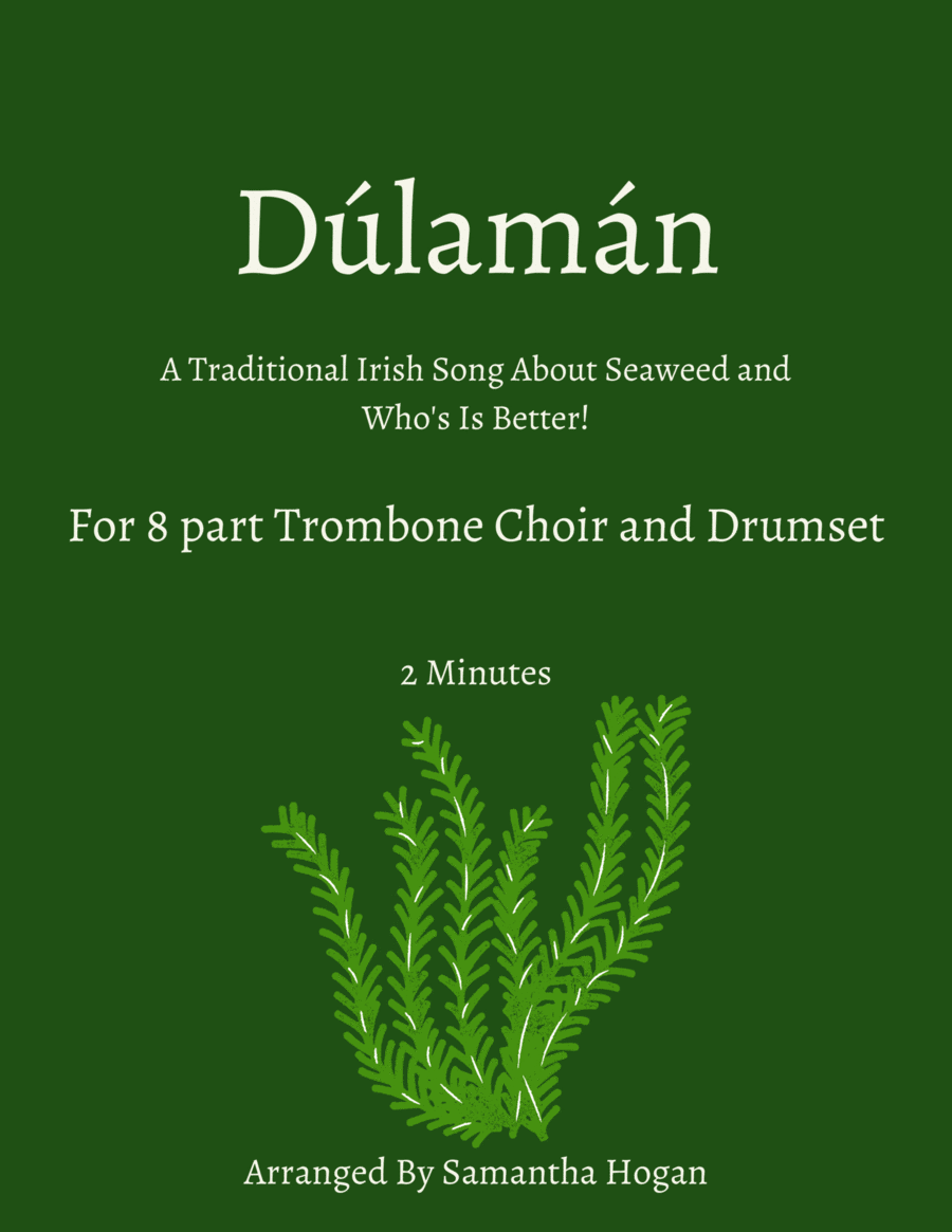 Dúlamán for Trombone Choir and Drumset Trombone scores gallery preview page 1