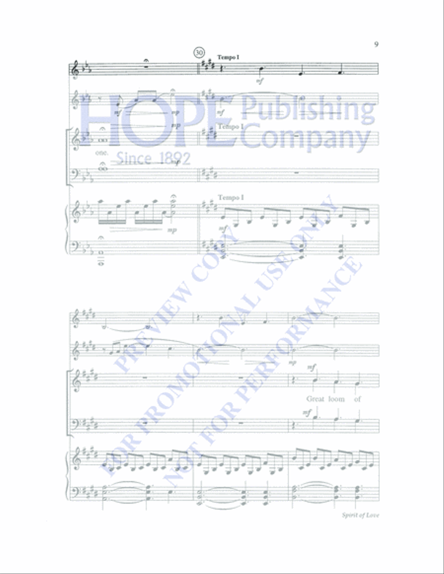 Spirit of Love Spirit of Love 4-Part scores gallery preview page 9