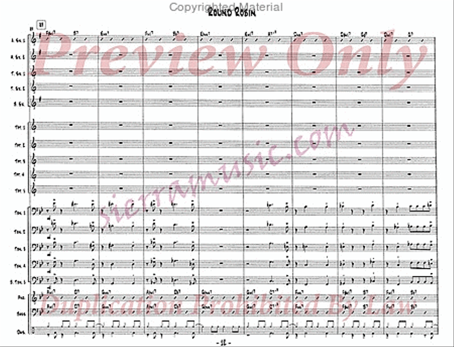 Round Robin Jazz Ensemble scores gallery preview page 13