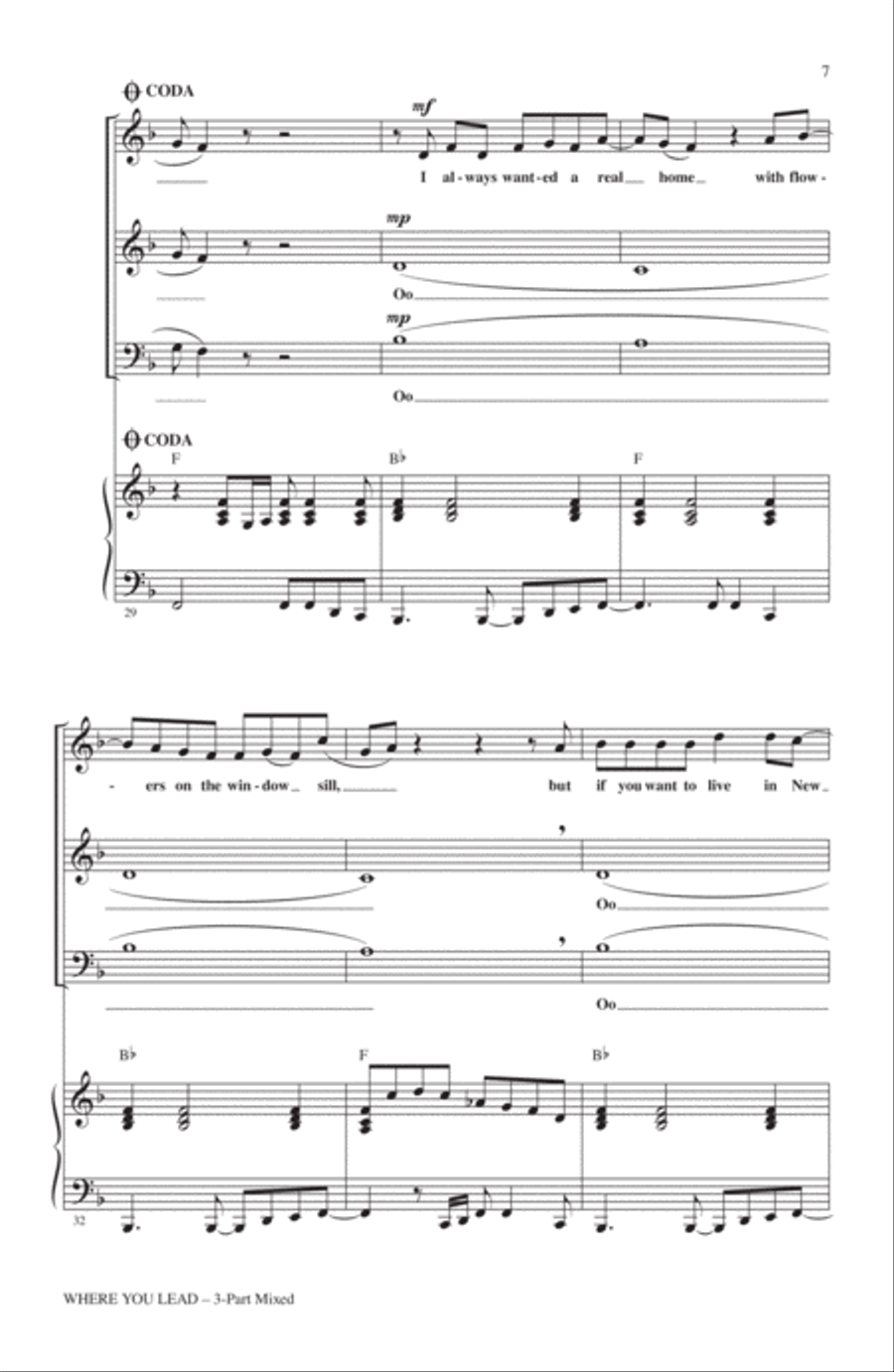 Where You Lead Where You Lead 3-Part scores gallery preview page 5