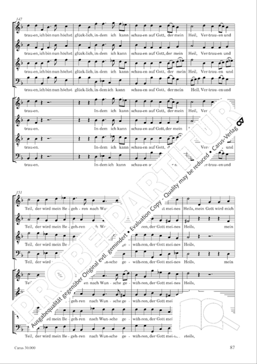 J.L. Bach: The complete motets Choir scores gallery preview page 94