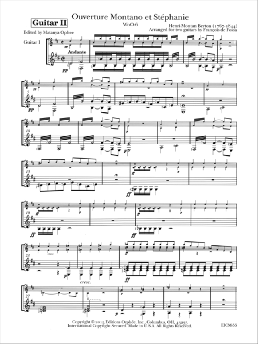 Ouverture Montano et Stephanie Chamber Music scores gallery preview page 2