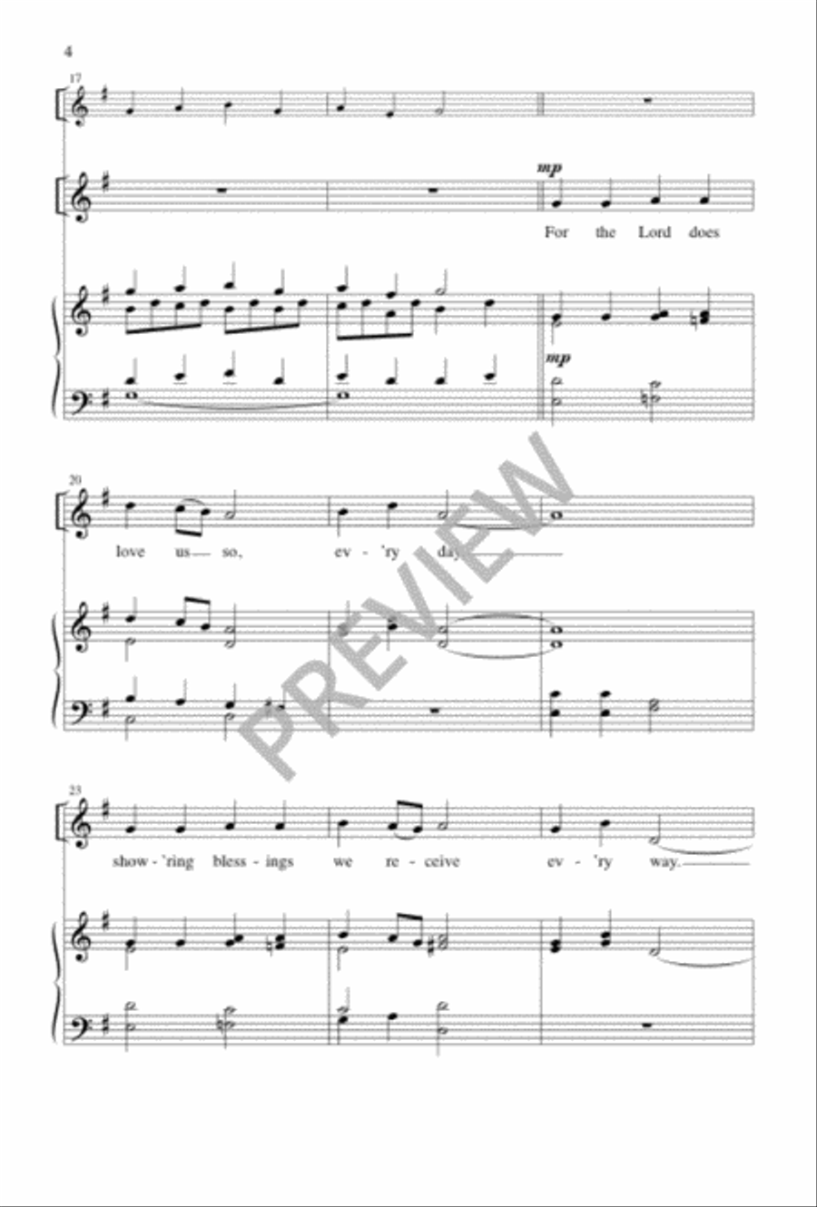 A Simple Song of Praise Unison Choir scores gallery preview page 5