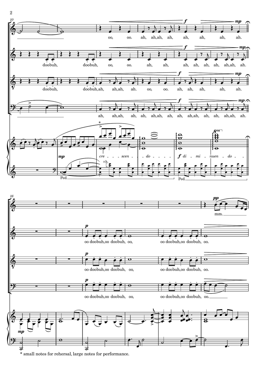 What Was I Made For? 4-Part scores gallery preview page 2