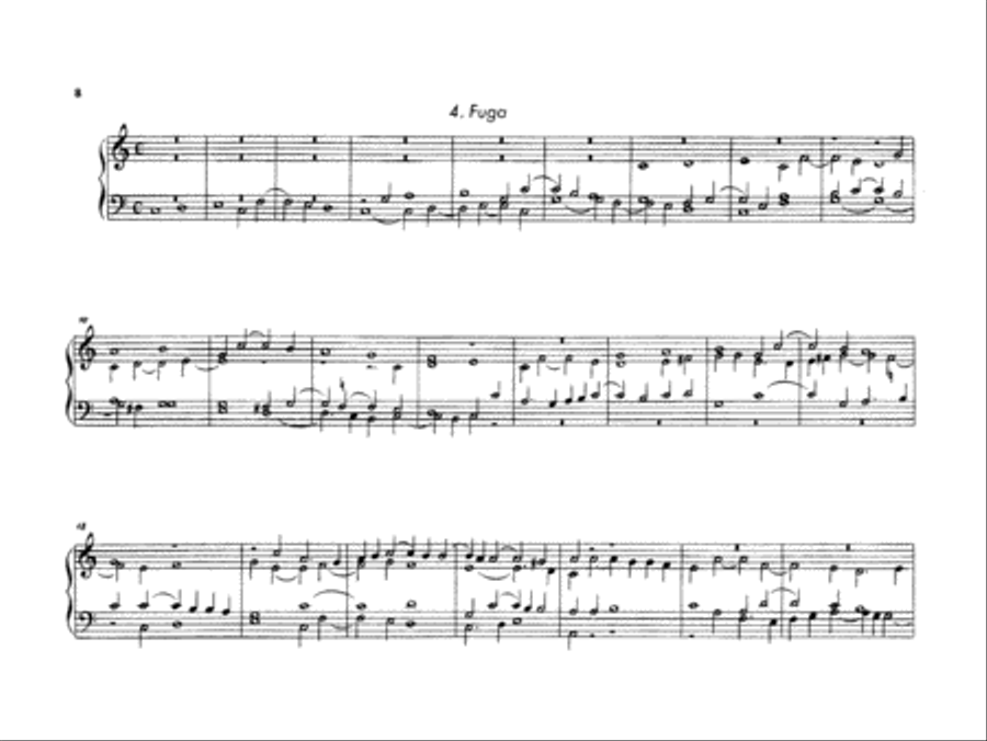 Krieger: Preludes and Fugues Organ scores gallery preview page 1