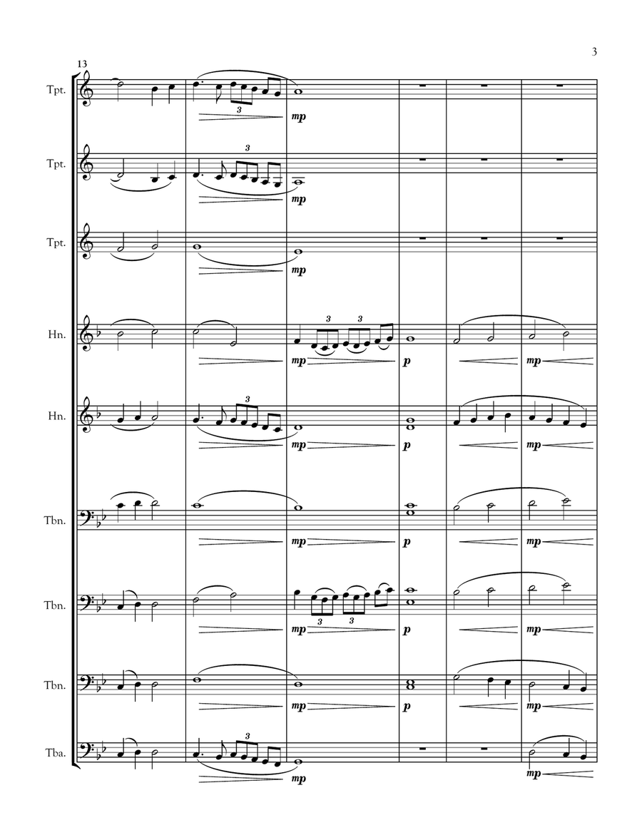 Nightfall Nightfall Chamber Music scores gallery preview page 3