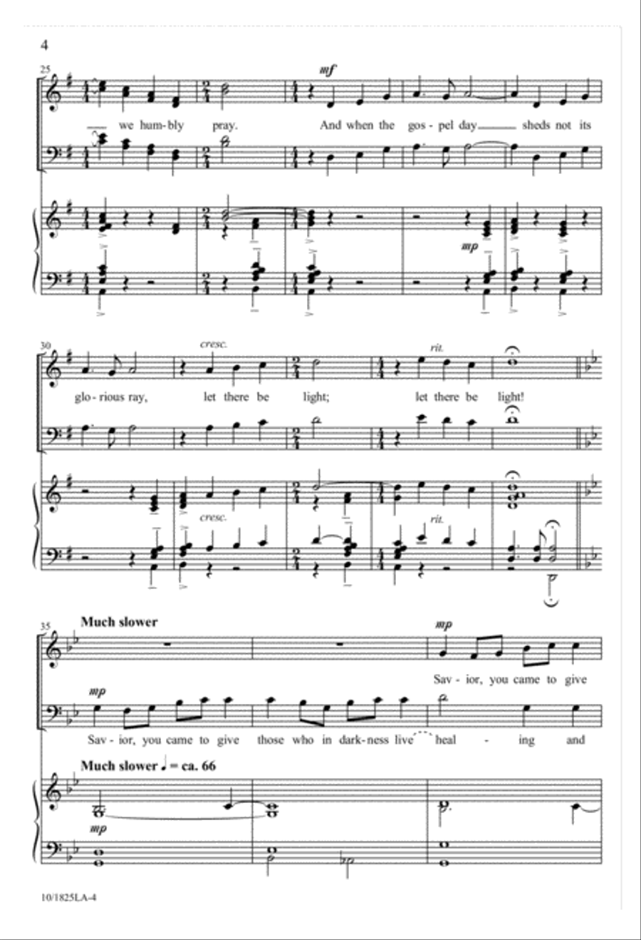 Hymn to the Trinity 4-Part scores gallery preview page 4