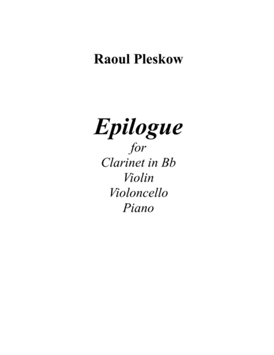 [Pleskow] Epilogue