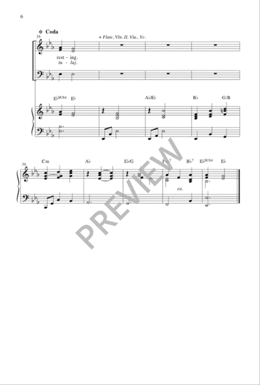 Lullaby, Little One Lullaby, Little One 3-Part scores gallery preview page 7
