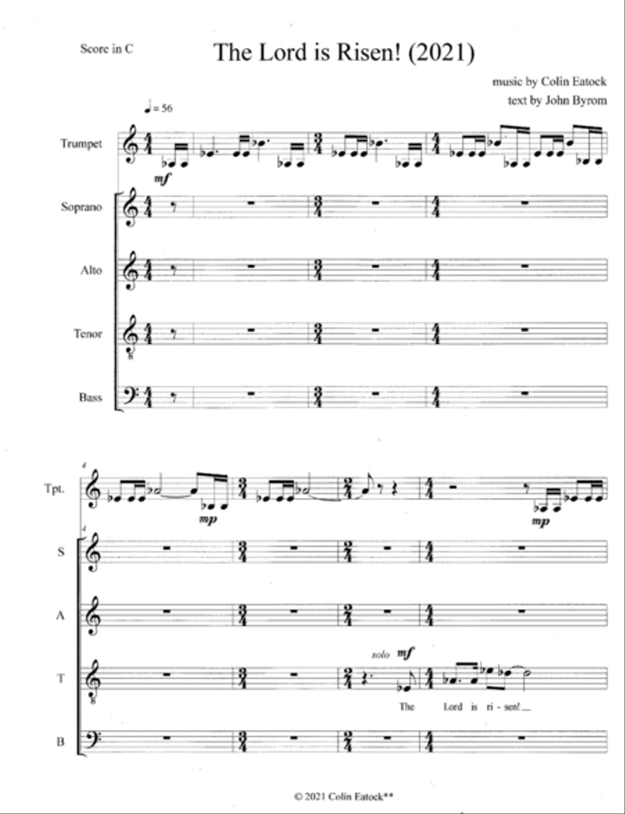 The Lord Is Risen! (2021) Choir scores gallery preview page 3