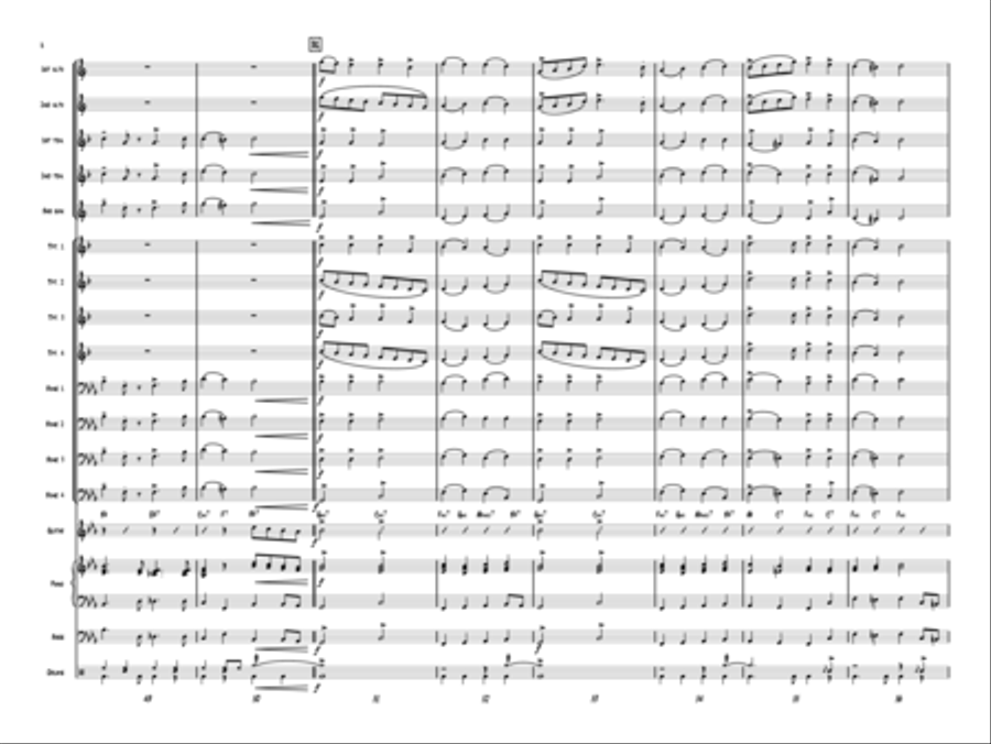 Hark, Those Herald Angels Rock! Jazz Ensemble scores gallery preview page 8