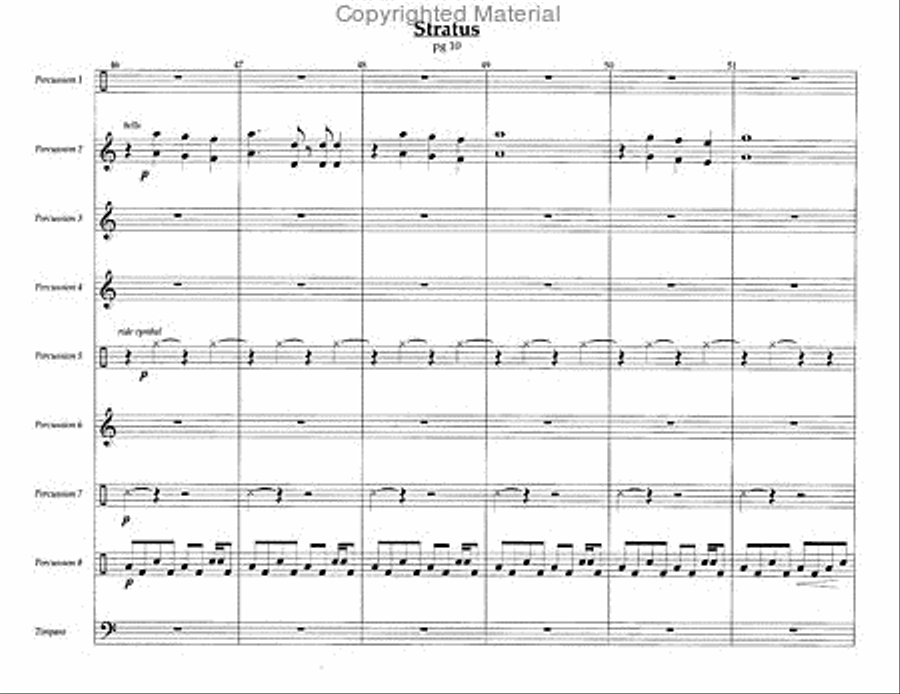 Stratus Stratus Percussion Ensemble scores gallery preview page 5