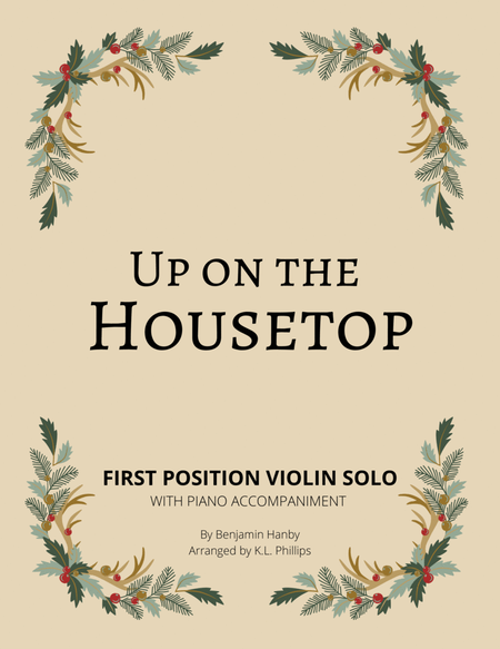 Up on the Housetop - First Position Violin Solo with Piano Accompaniment image number null