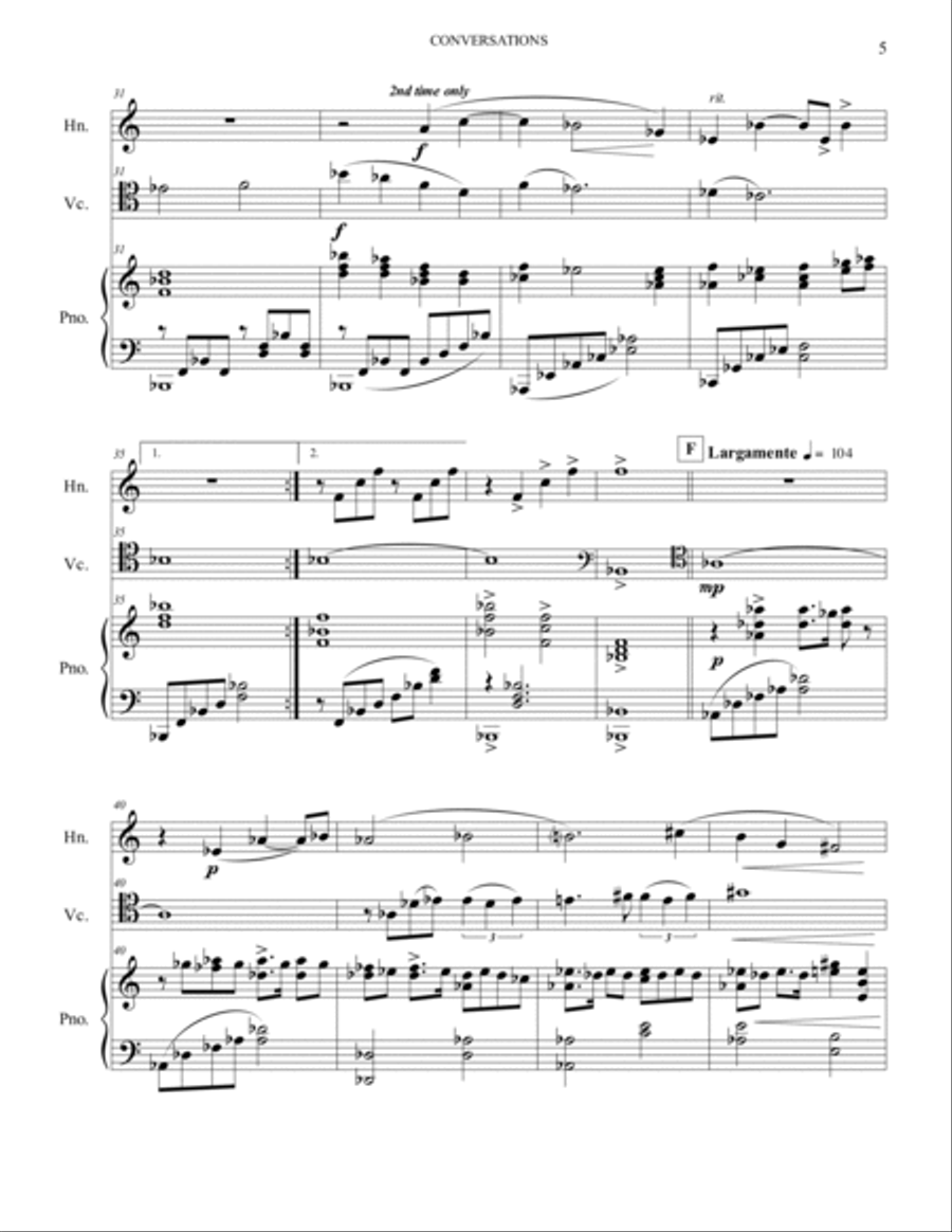 Conversations trio Horn scores gallery preview page 6