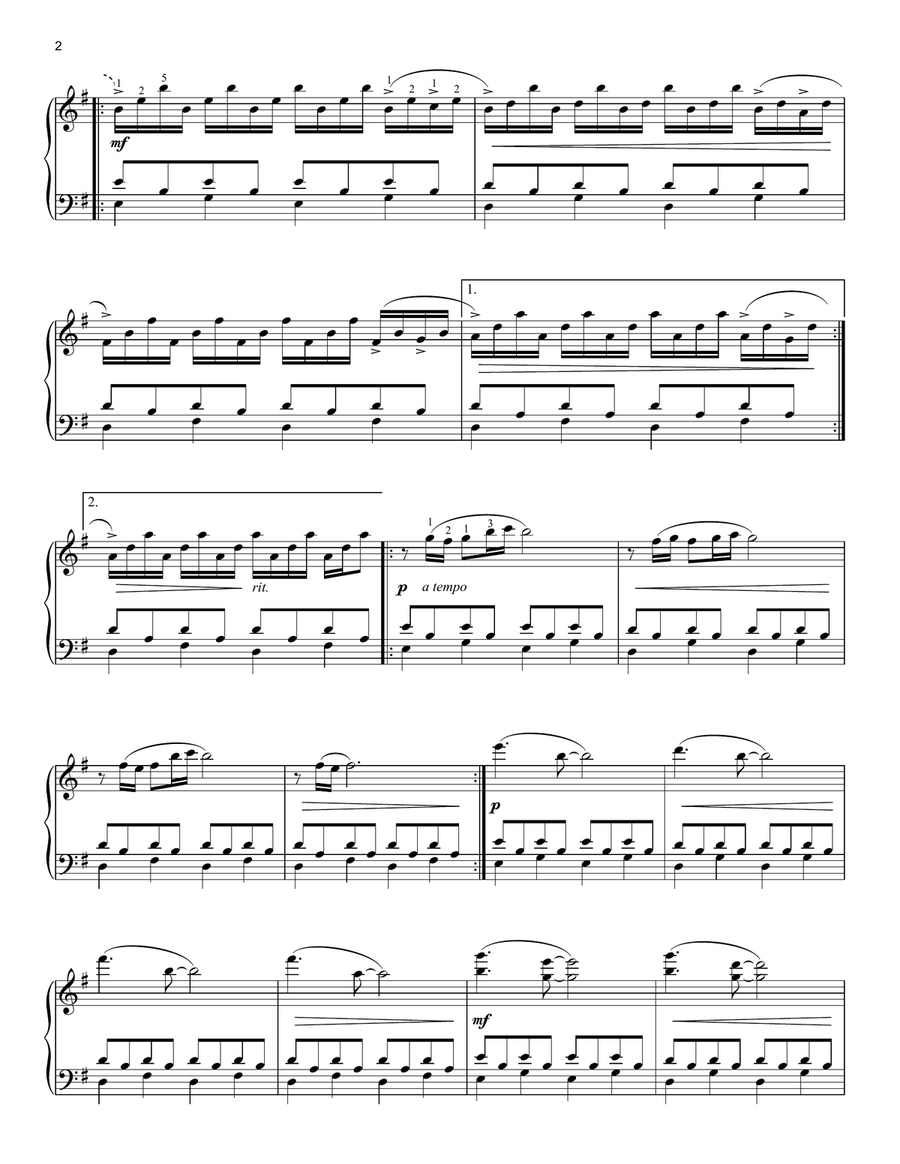 Comptine D'Un Autre Ete Piano Solo scores gallery preview page 2