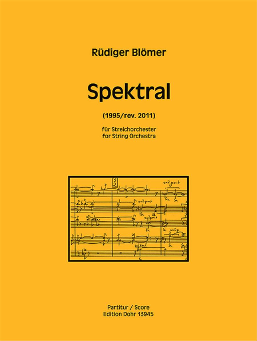 Spektral für Streichorchester (1995/rev. 2011) (aus dem Oratorium "Viderunt omes fines terrae")