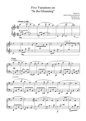 In the Gloaming: Five Variations for Piano