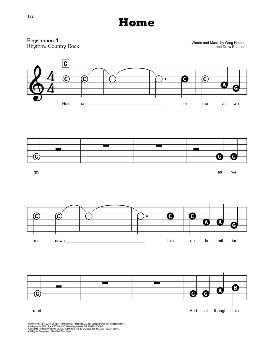 Home Electronic Keyboard scores gallery preview page 1
