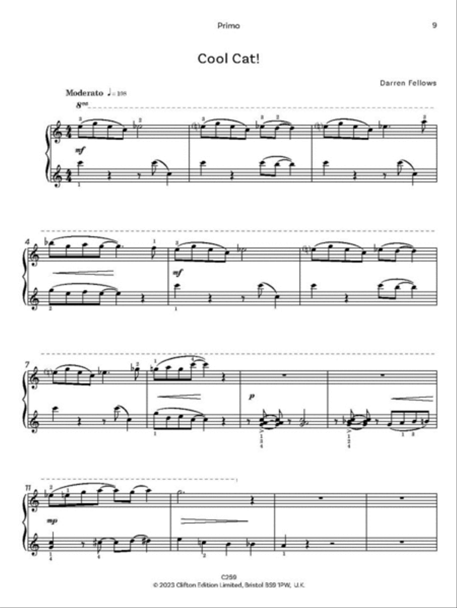 Blue for Two Piano Duet scores gallery preview page 3