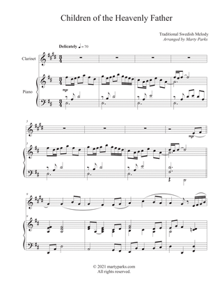 Book cover for Children of the Heavenly Father (Clarinet-Piano)