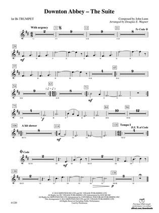 Downton Abbey – The Suite: 1st B-flat Trumpet