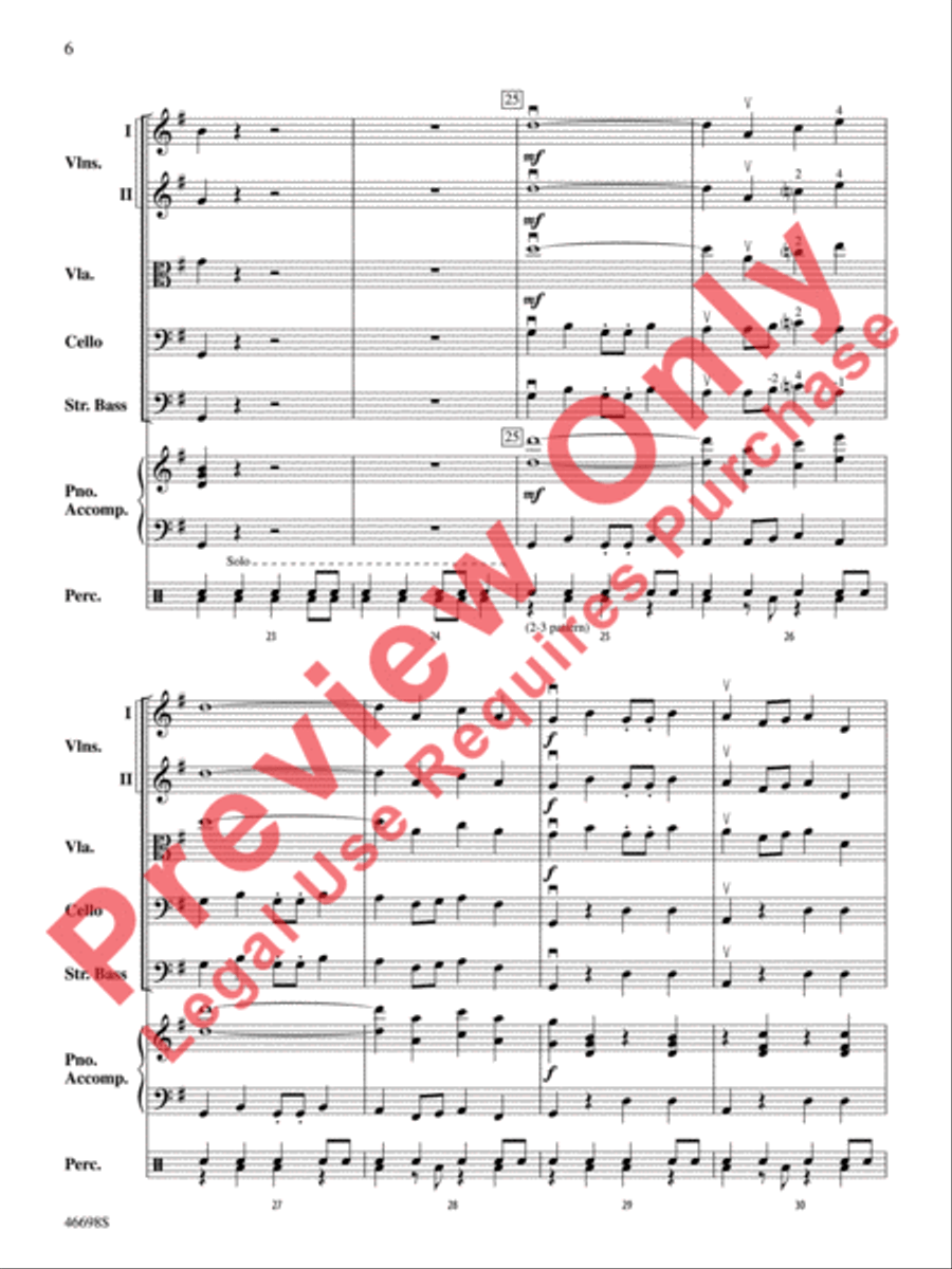 Fiesta Time! String Orchestra scores gallery preview page 7