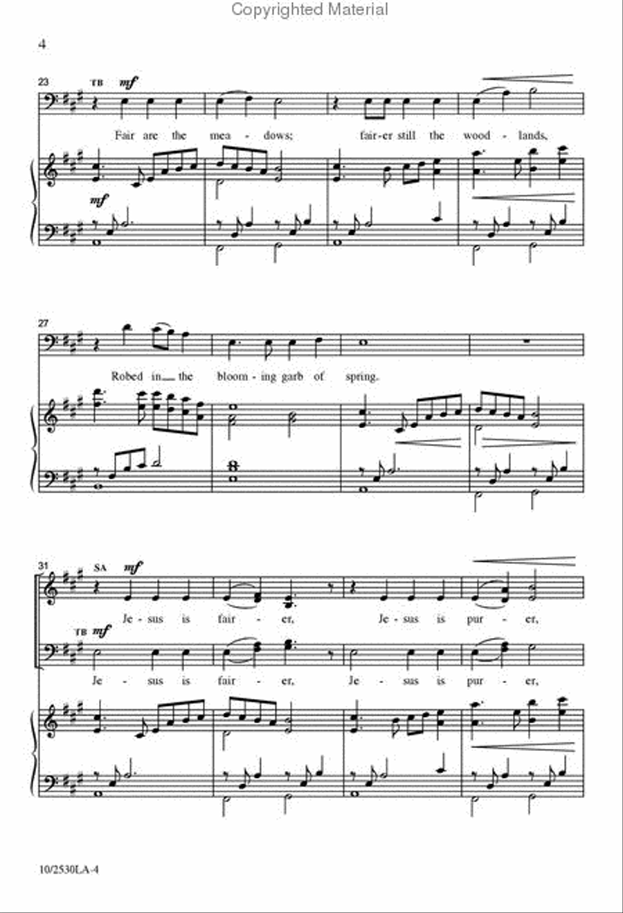 Beautiful Savior 4-Part scores gallery preview page 4