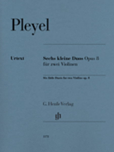 Six Little Duets, Op. 8