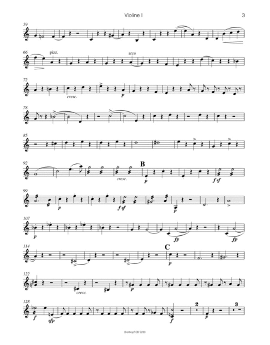 Violoncello Concerto in A minor Op. 129 Orchestra scores gallery preview page 3