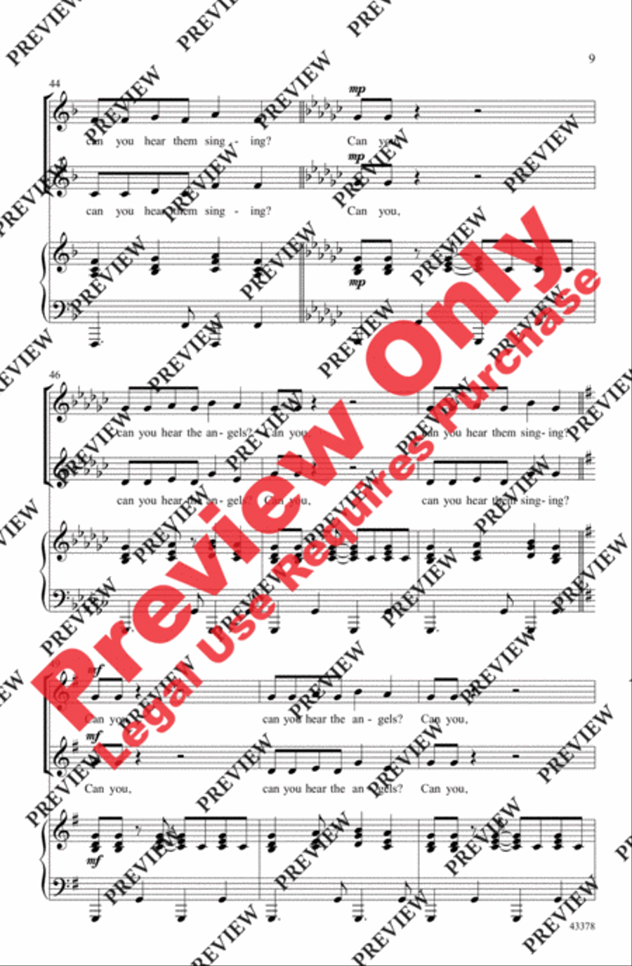 Can You Hear the Angels? Can You Hear the Angels? 2-Part scores gallery preview page 9