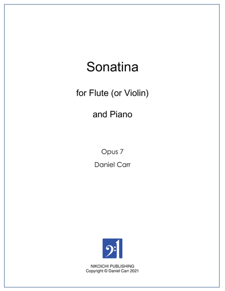 Sonatina for Yumi for Flute (or Violin) And Piano - Opus 7 image number null