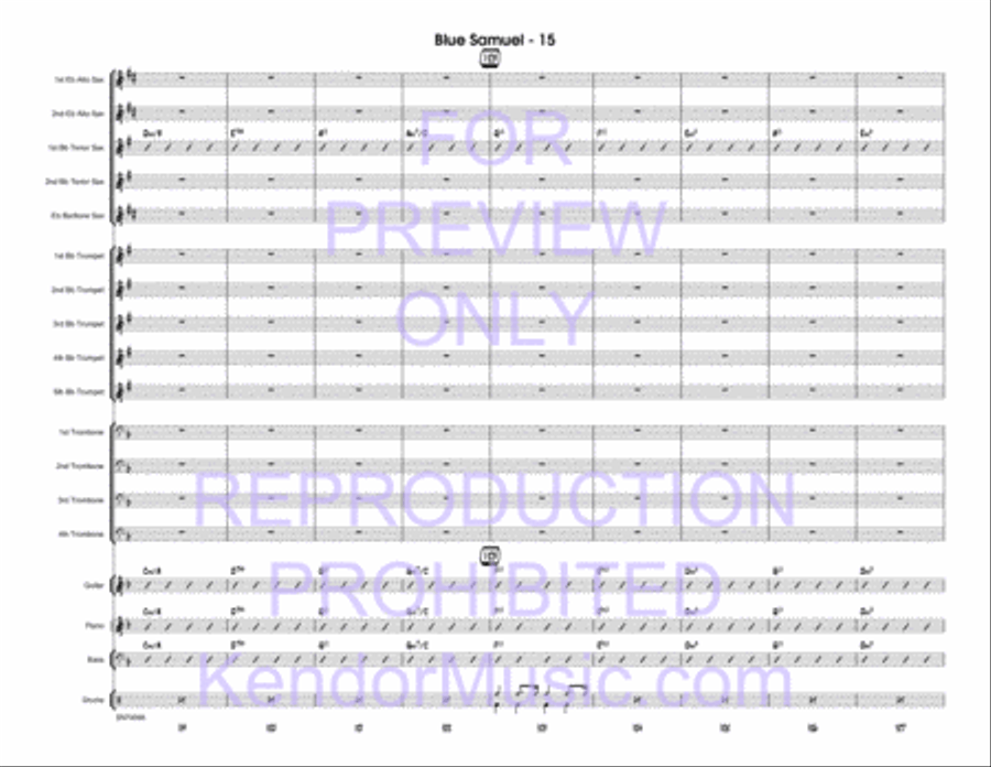 Blue Samuel Jazz Ensemble scores gallery preview page 16