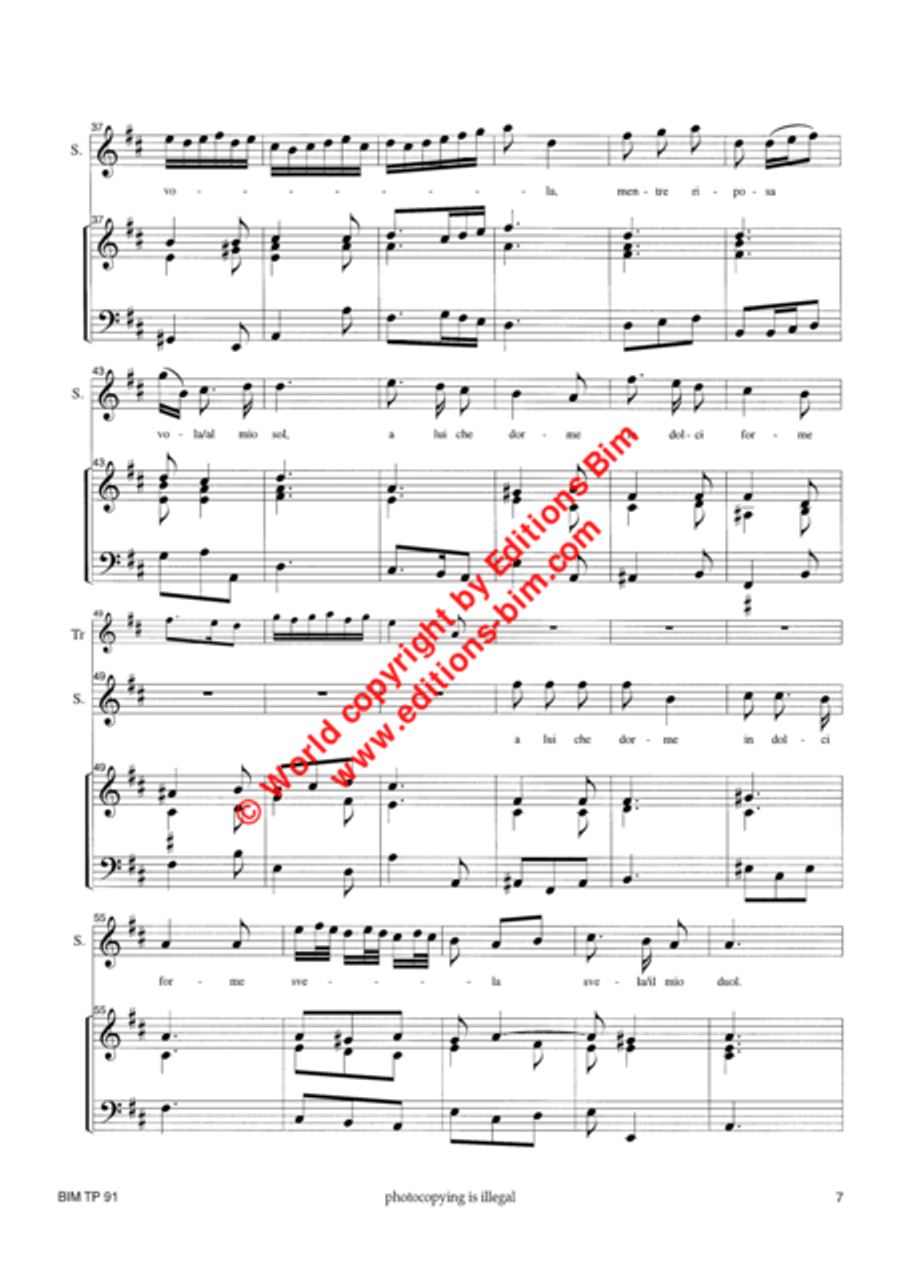 Qual mormorio giocondo Qual mormorio giocondo Soprano Voice scores gallery preview page 8