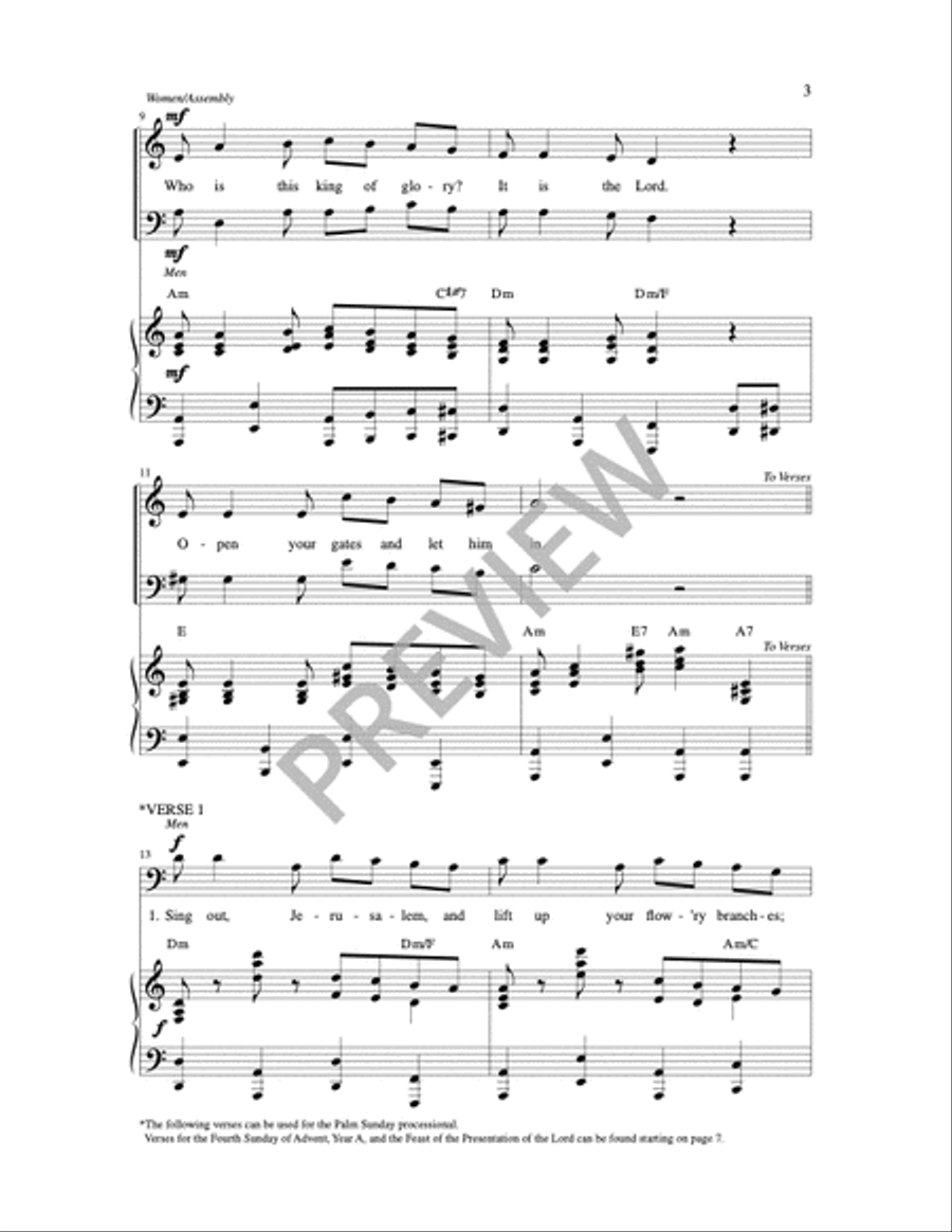 Who is the King of Glory? 2-Part scores gallery preview page 15