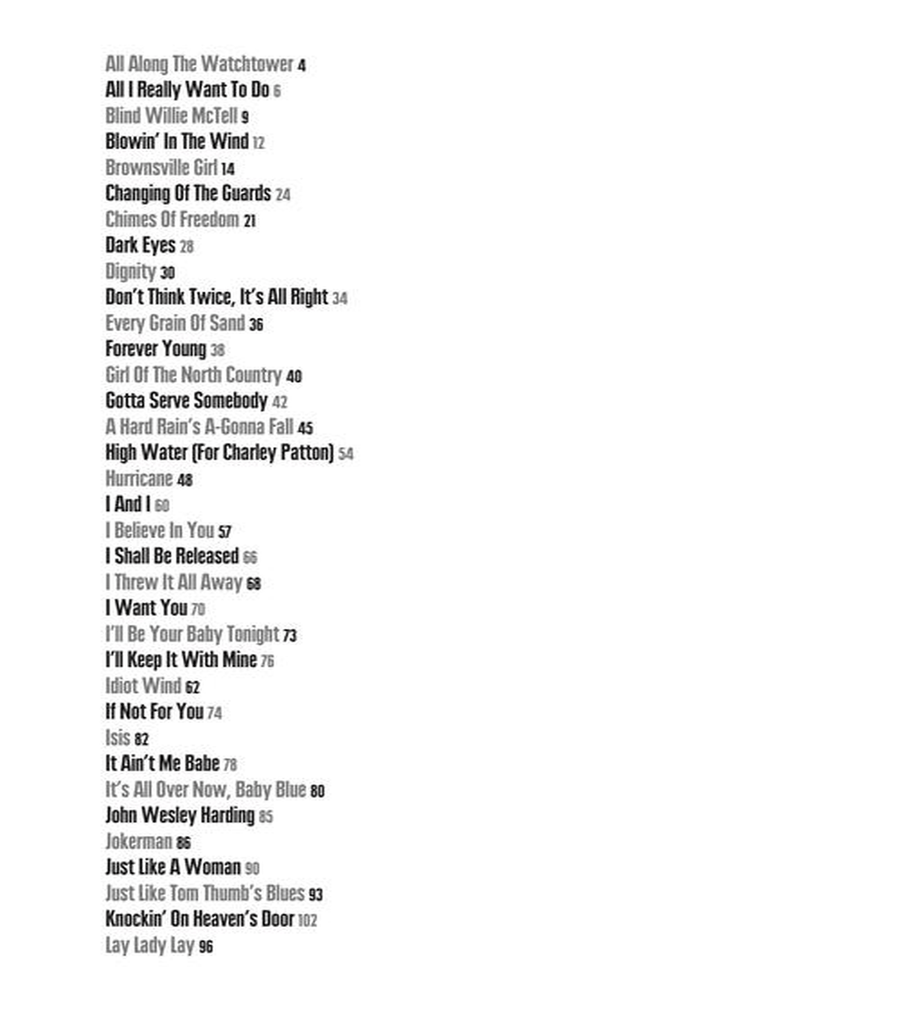 The Best of Bob Dylan Chord Songbook Acoustic Guitar scores gallery preview page 3