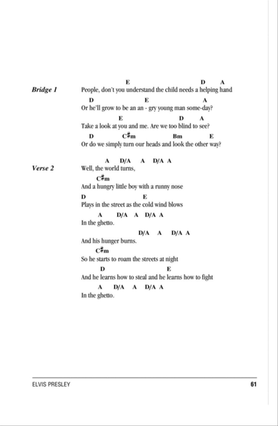 In The Ghetto (The Vicious Circle) Acoustic Guitar scores gallery preview page 2