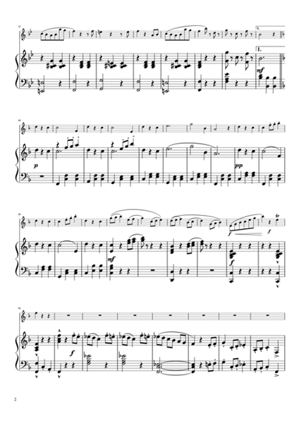 "Frühlingsstimmen" (Bdur) piano & violin