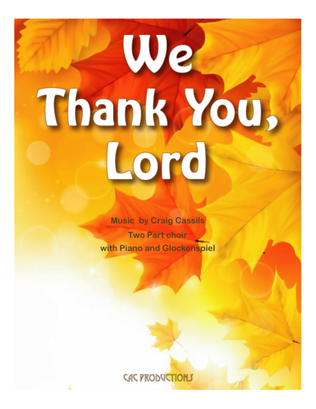 Book cover for We Thank You, Lord