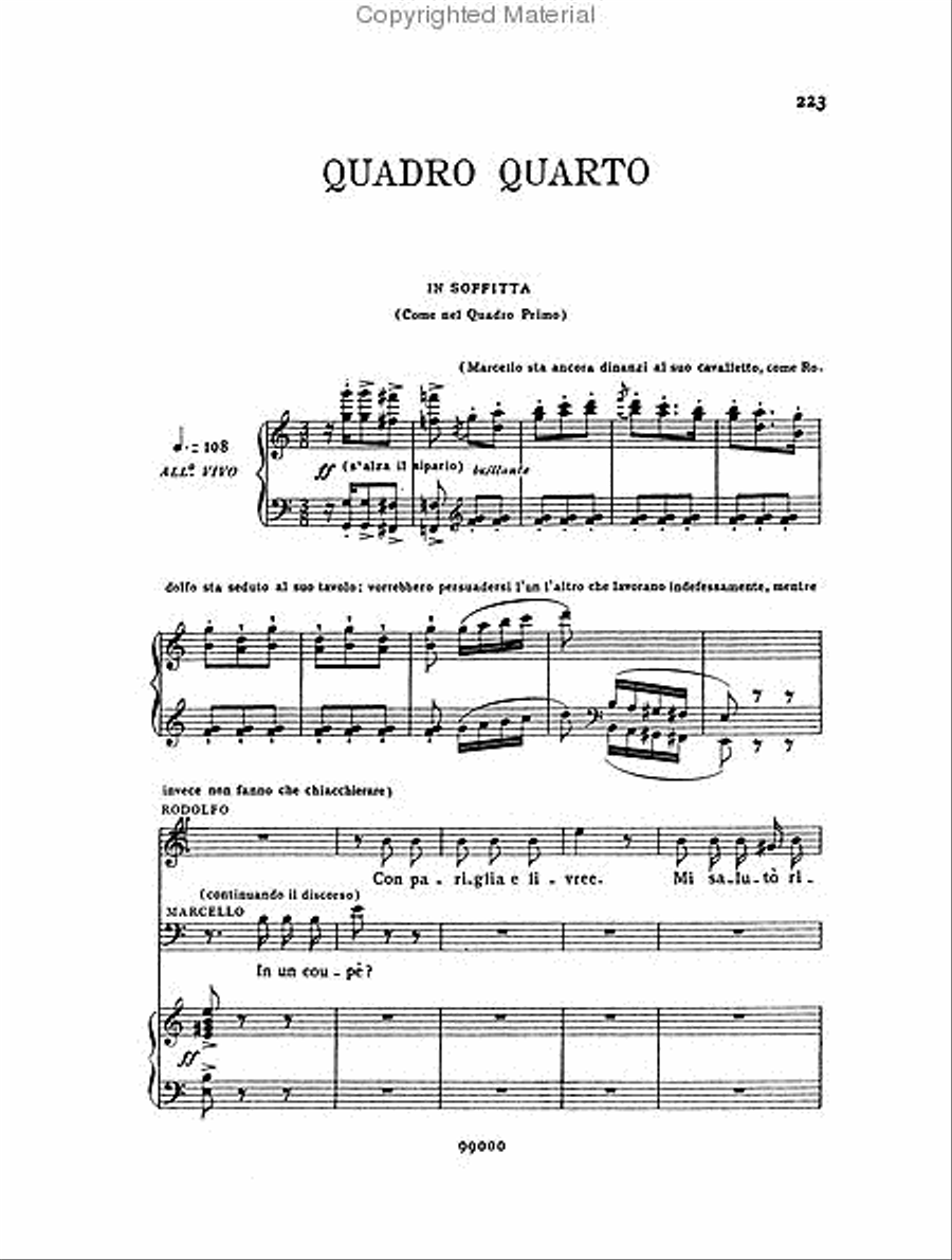 La Bohème Voice scores gallery preview page 4