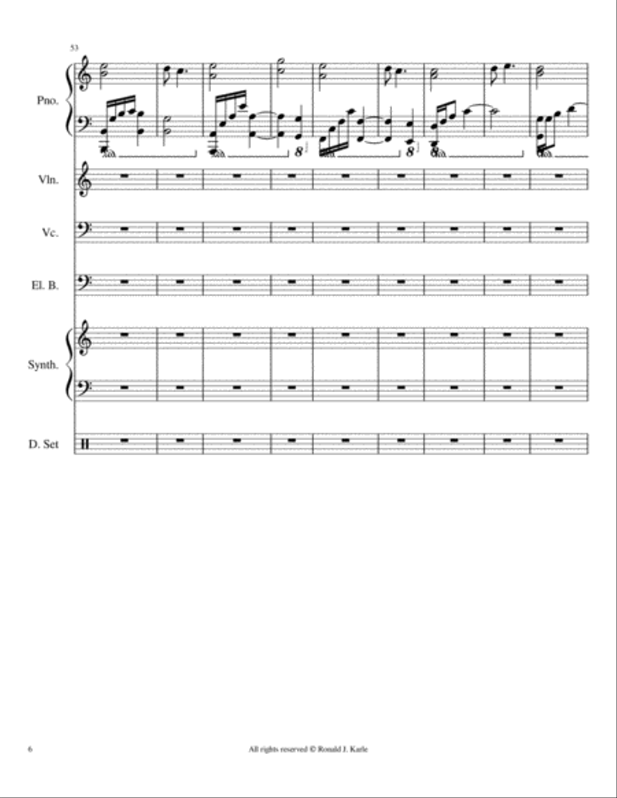 The Heart of my love Small Ensemble scores gallery preview page 6