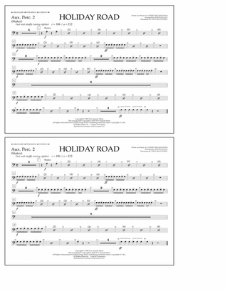 Holiday Road (from National Lampoon's Vacation) (arr. Tom Wallace) - Aux. Perc. 2
