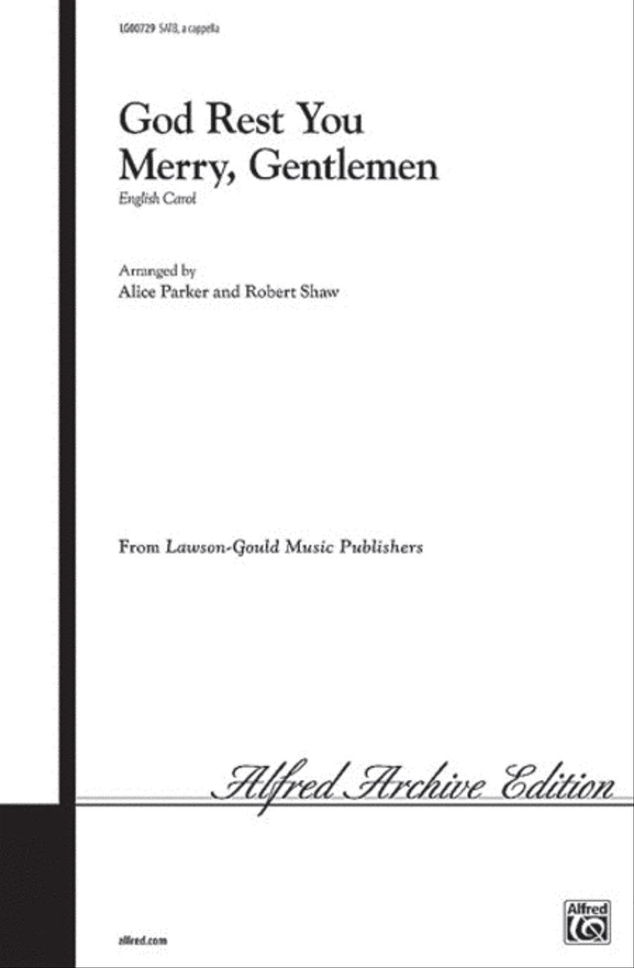 God Rest You Merry, Gentlemen 4-Part scores gallery preview page 1