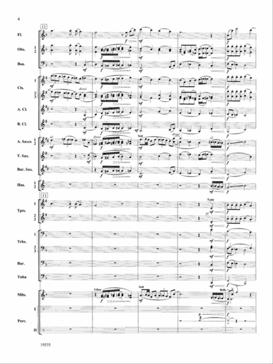 Fantasy on an African-American Spiritual: Score Concert Band scores gallery preview page 4