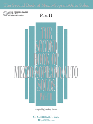 Book cover for The Second Book of Mezzo-Soprano Solos Part II