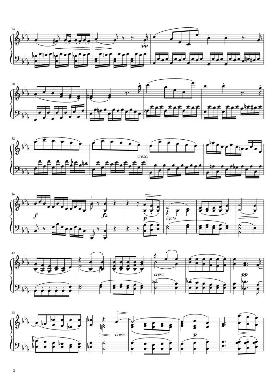 Schubert - Piano Sonata No. 19 in C Minor, D.958 - Original For Piano Solo Complete Piano Solo scores gallery preview page 2