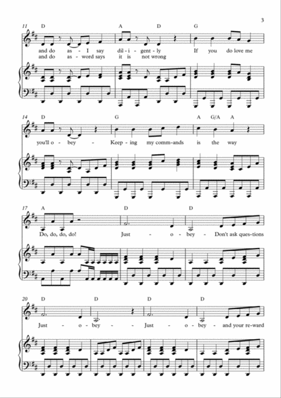 Just Obey Voice scores gallery preview page 3