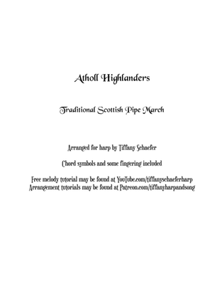 Book cover for Atholl Highlanders: Late Intermediate Harp