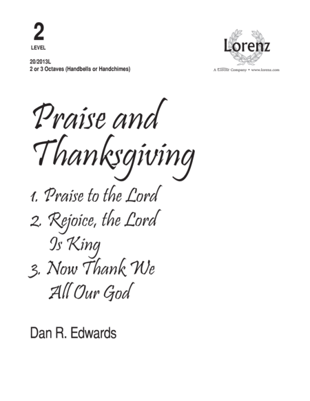 Praise and Thanksgiving