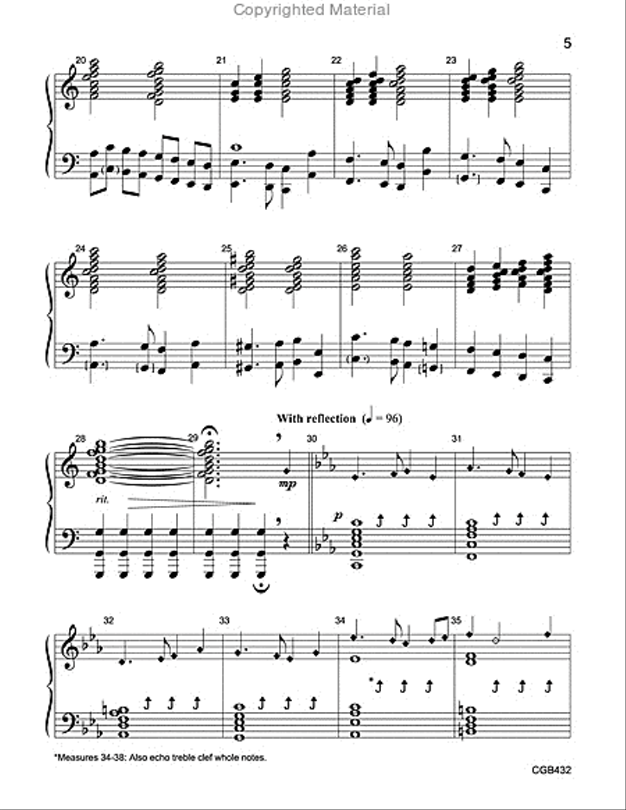 The Colors of God's Love (The Colors of Love) Handbell Choir scores gallery preview page 4